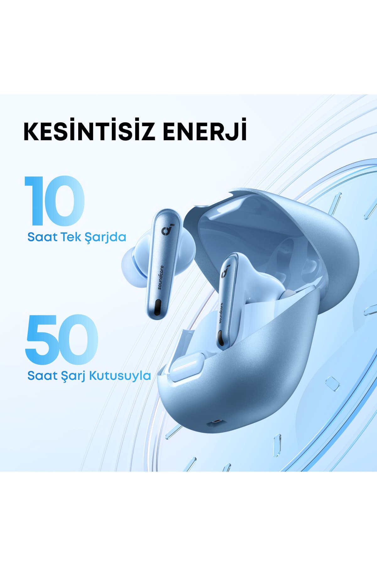 هدفون بلوتوثی Anker Soundcore Liberty 4 NC با Bluetooth 5.3، 50 ساعت استفاده، سرمهای مدل A3947 هدفون بلوتوثی Anker Soundcore Liberty 4 NC با Bluetooth 5.3، 50 ساعت استفاده، سرمهای مدل A3947