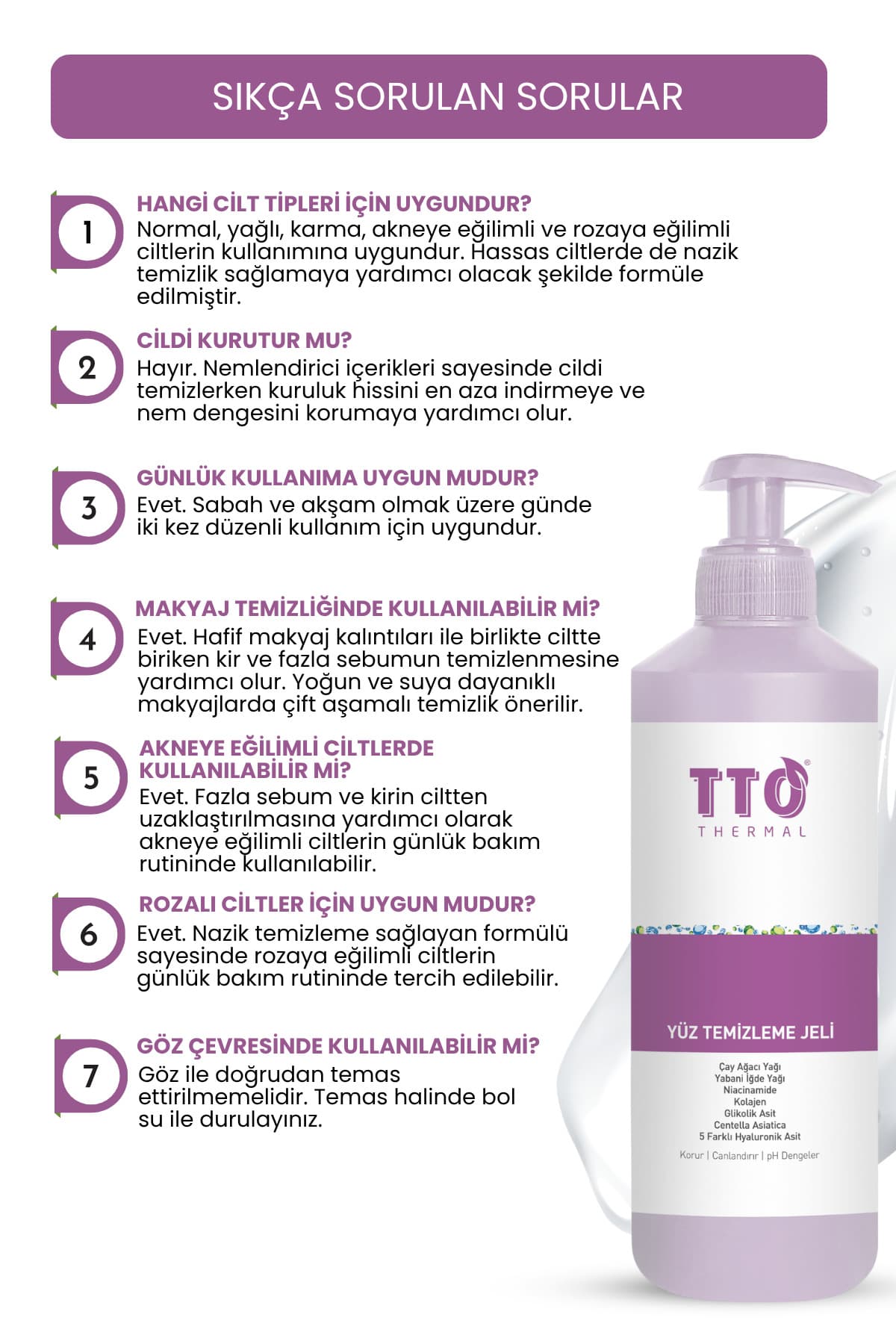 ژل شستشوی صورت TTO 500 ml برای پوست نرمال، آکنهای و رزاسه ژل شستشوی صورت TTO 500 ml برای پوست نرمال، آکنهای و رزاسه