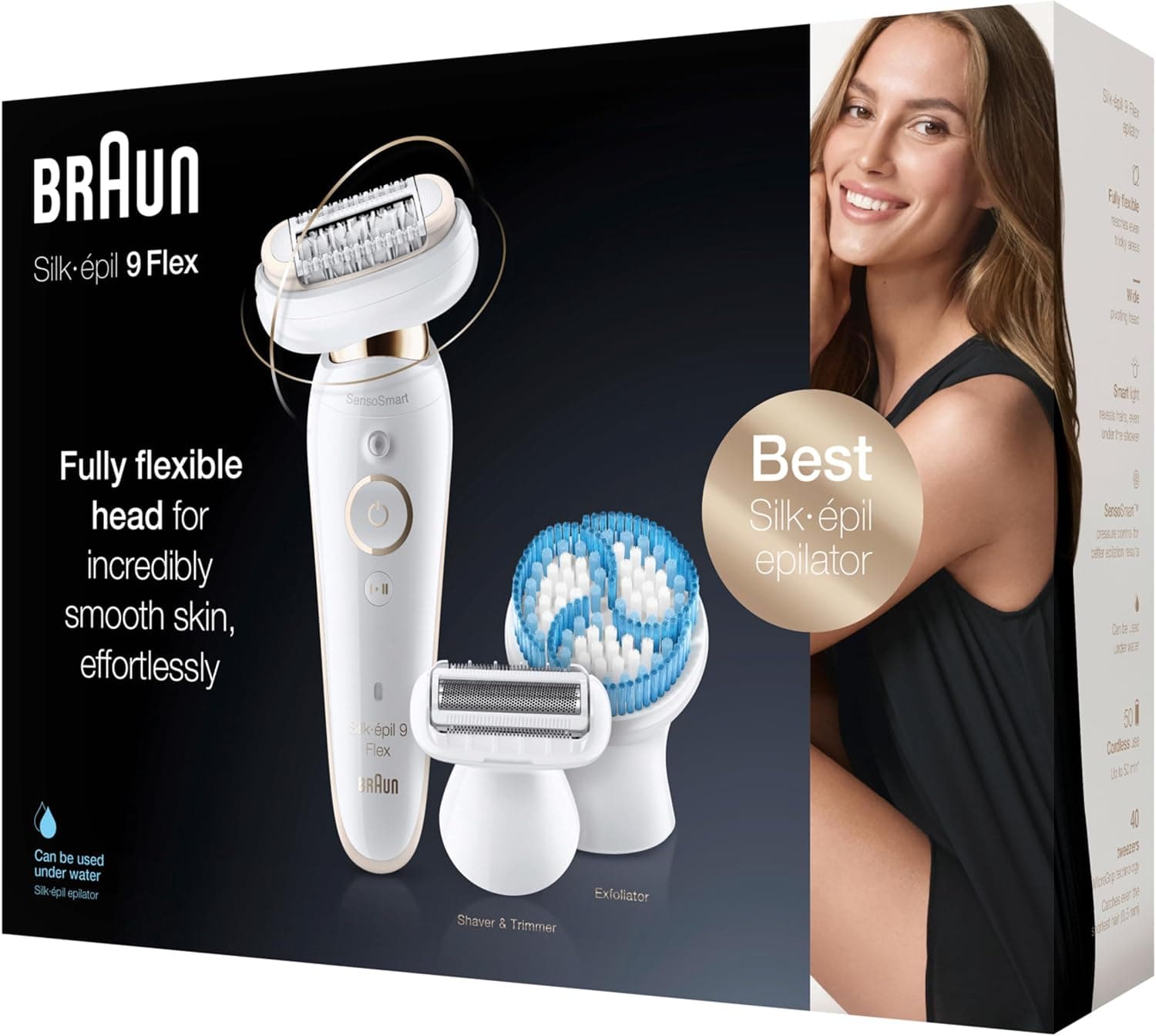 ست زیبایی Braun Silk-Epil 9 Flex مدل SES 9010 3D سفید ست زیبایی Braun Silk-Epil 9 Flex مدل SES 9010 3D سفید