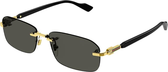 عینک آفتابی مردانه Gucci طلایی-مشکی-خاکستری سایز 56 مدل GG1221S عینک آفتابی مردانه Gucci طلایی-مشکی-خاکستری سایز 56 مدل GG1221S