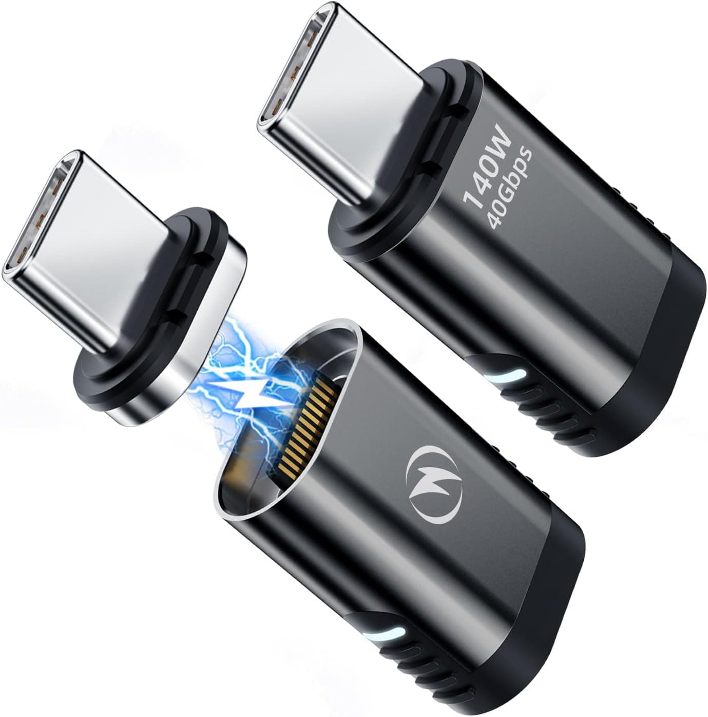 آداپتور مگنتی USB C برند DuHeSin بسته ۲ عددی ۲۴ پین مستقیم PD 140W آداپتور مگنتی USB C برند DuHeSin بسته ۲ عددی ۲۴ پین مستقیم PD 140W