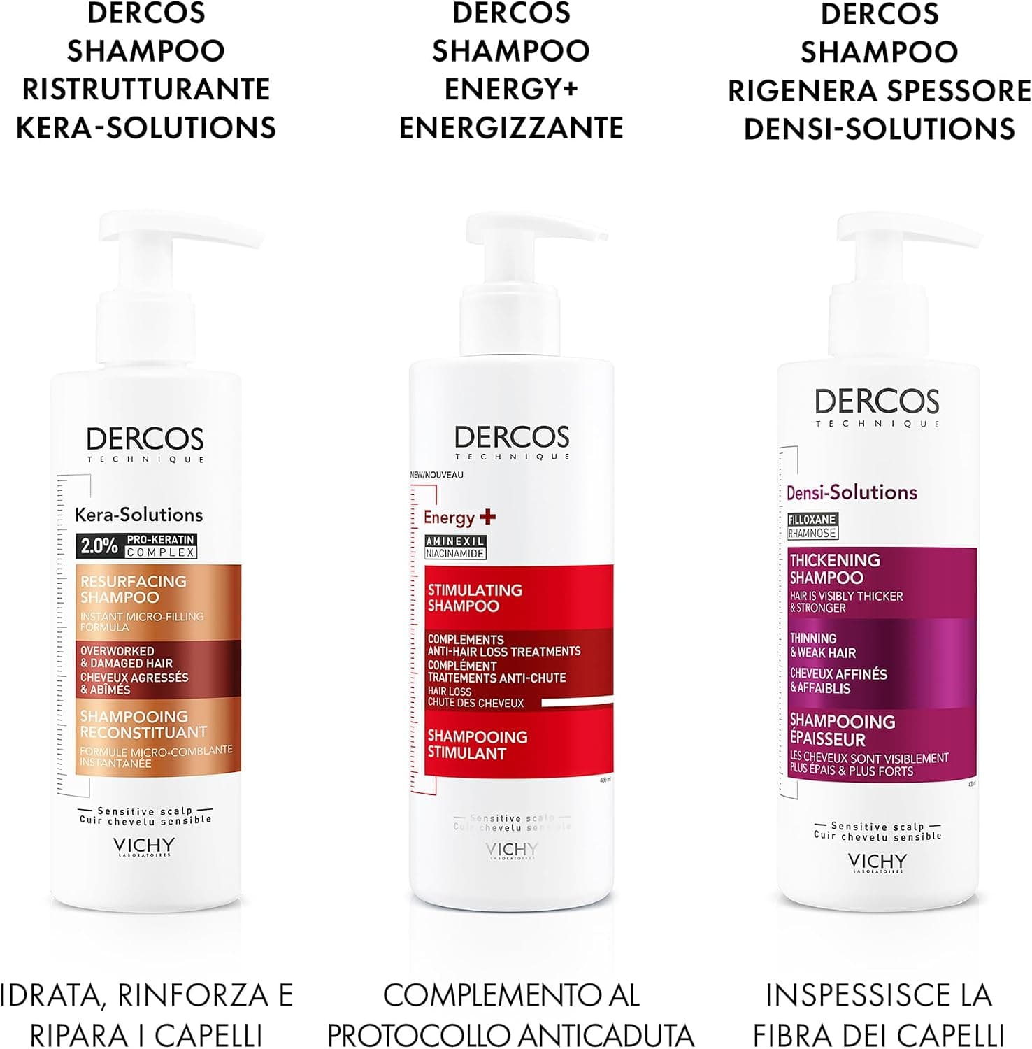 شامپو مراقبتی Vichy Dercos ضد ریزش Energisant شامپو مراقبتی Vichy Dercos ضد ریزش Energisant