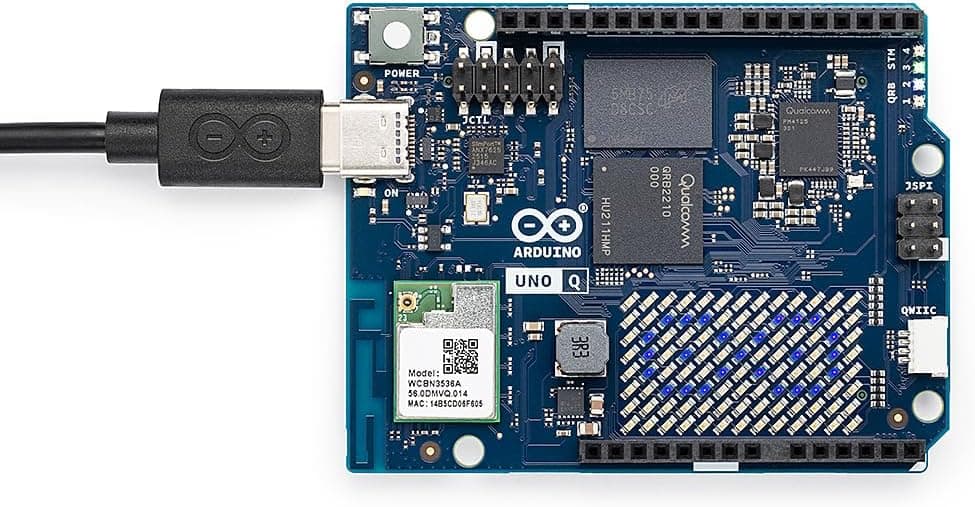 برد هیبریدی Arduino UNO Q 2GB مدل ABX00162 با Qualcomm Dragonwing QRB2210 و STM32U585 برد هیبریدی Arduino UNO Q 2GB مدل ABX00162 با Qualcomm Dragonwing QRB2210 و STM32U585
