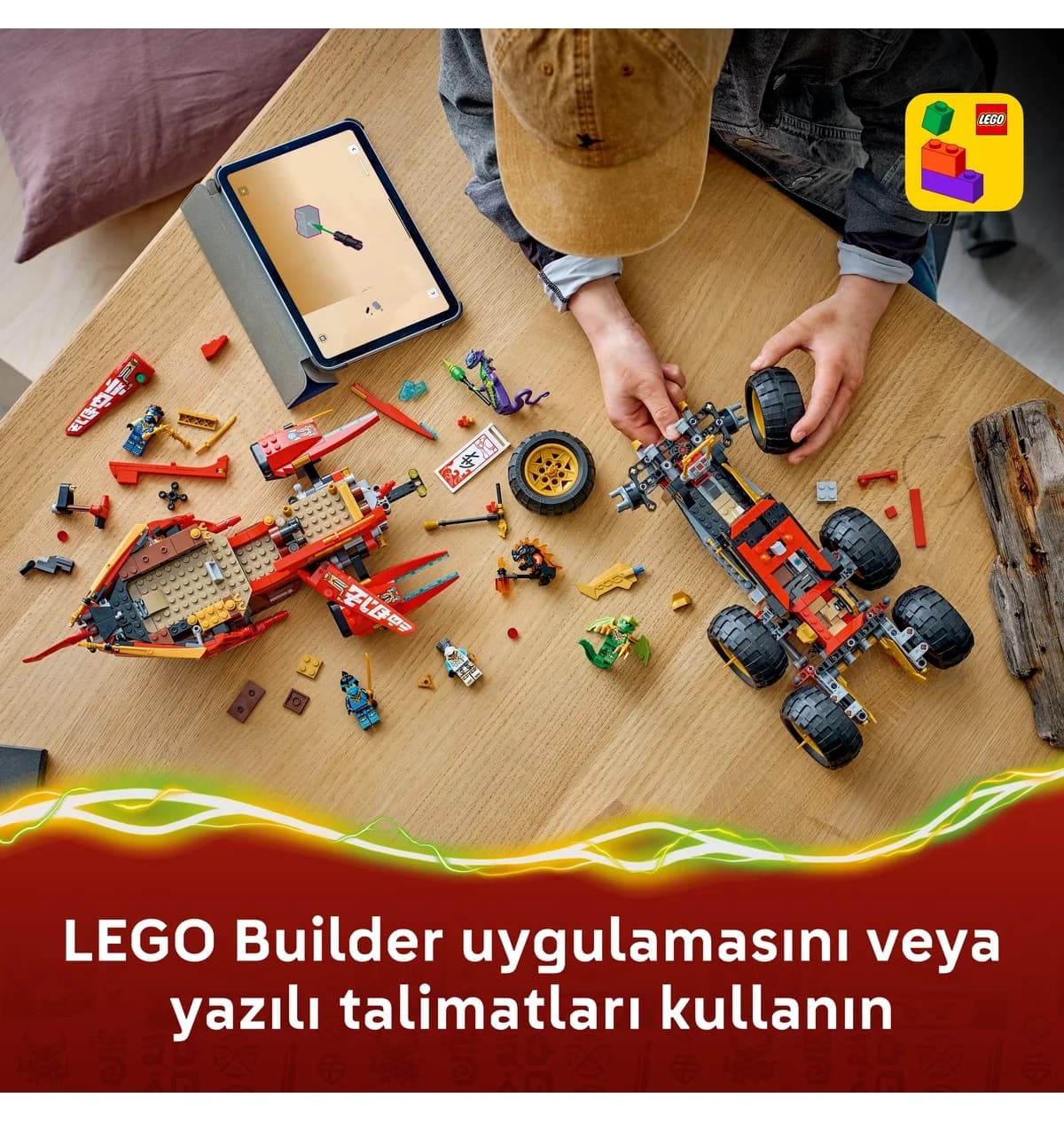 لگو NINJAGO کشتی زمینی مدل 71869 با 1214 قطعه لگو NINJAGO کشتی زمینی مدل 71869 با 1214 قطعه