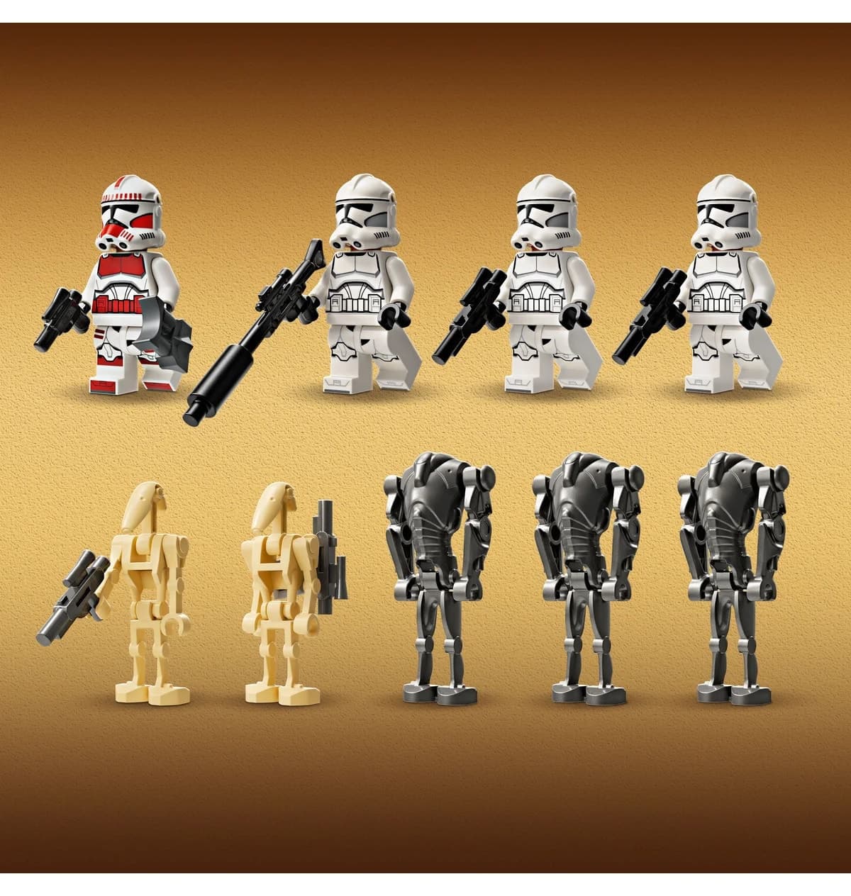 لگو Star Wars بسته نبرد Clone Trooper و Battle Droid مدل 75372 لگو Star Wars بسته نبرد Clone Trooper و Battle Droid مدل 75372