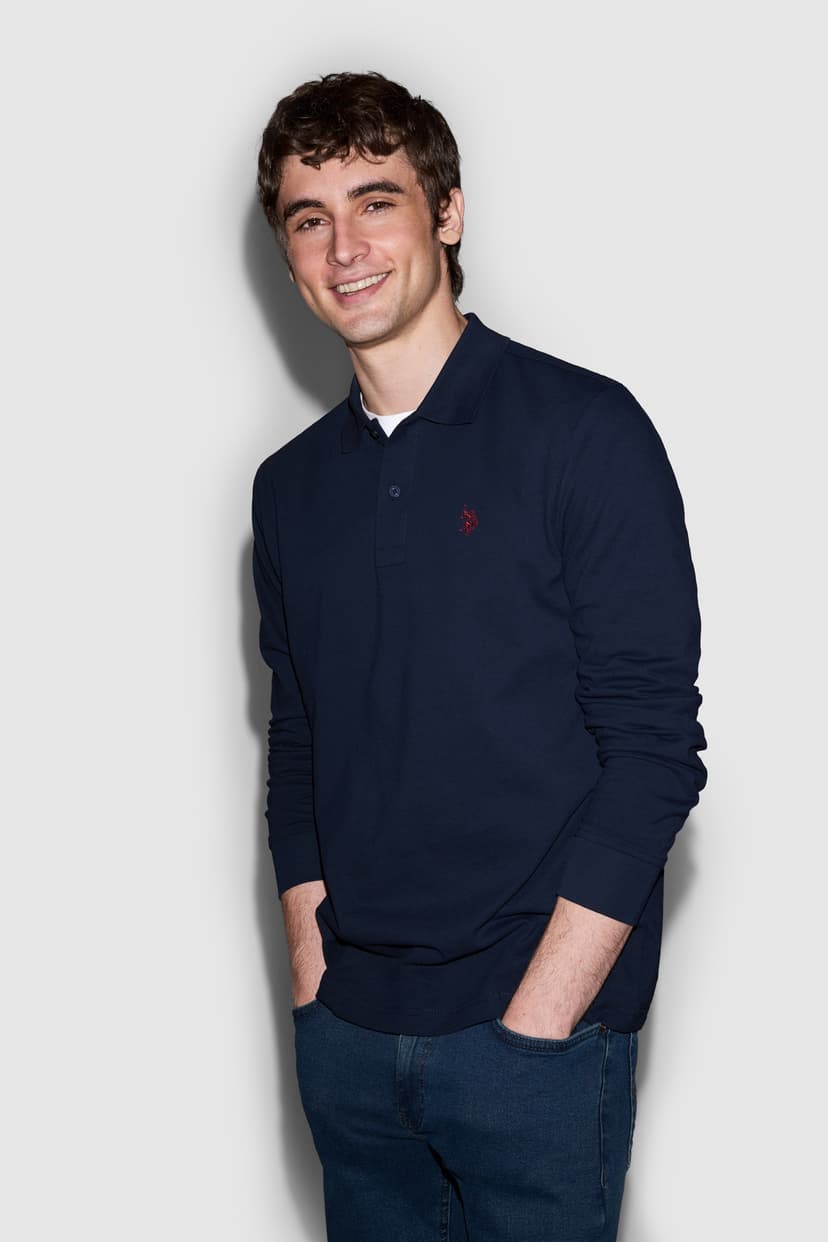 سوئیشرت مردانه U.S. Polo Assn. سرمهای یقه پولو فیت معمولی نخی ۱۰۰٪ مدل 50333246-VR033 سوئیشرت مردانه U.S. Polo Assn. سرمهای یقه پولو فیت معمولی نخی ۱۰۰٪ مدل 50333246-VR033