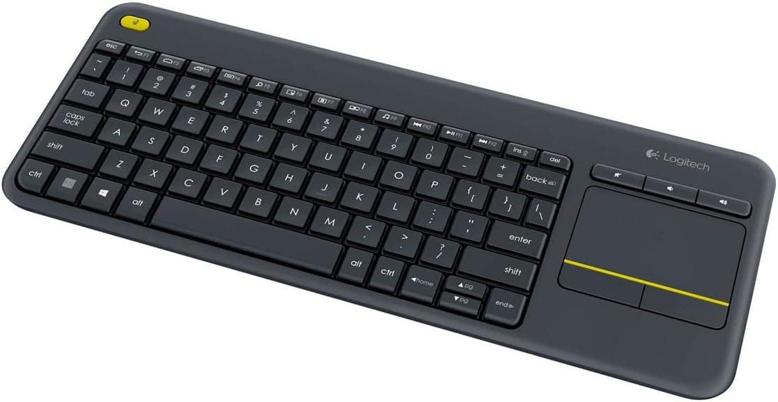 کیبورد بیسیم Logitech مدل K400 Plus با چیدمان QWERTY ترکی مشکی کیبورد بیسیم Logitech مدل K400 Plus با چیدمان QWERTY ترکی مشکی