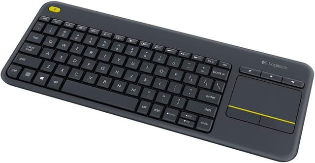 کیبورد بیسیم Logitech مدل K400 Plus با چیدمان QWERTY ترکی مشکی کیبورد بیسیم Logitech مدل K400 Plus با چیدمان QWERTY ترکی مشکی
