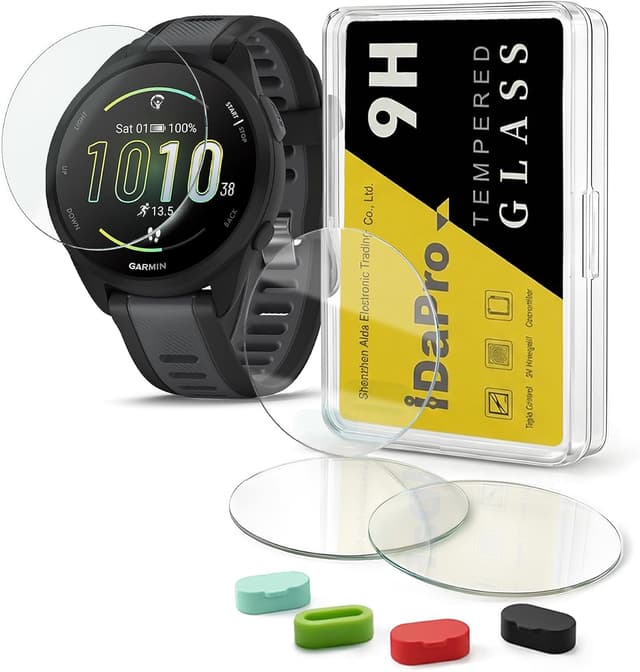 محافظ صفحه نمایش ساعت Garmin مدل Forerunner 165 و Forerunner 165 Music برند iDaPro محافظ صفحه نمایش ساعت Garmin مدل Forerunner 165 و Forerunner 165 Music برند iDaPro