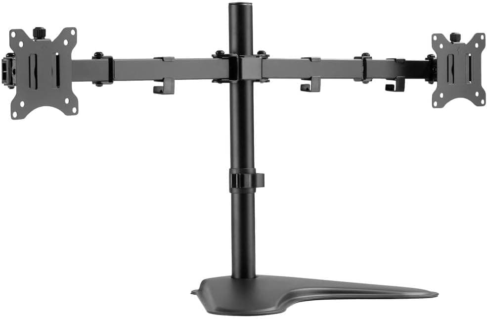 پایه نگهدارنده مانیتور DIGITUS دو مانیتوره مشکی مدل VESA 75x75، 100x100 پایه نگهدارنده مانیتور DIGITUS دو مانیتوره مشکی مدل VESA 75x75، 100x100