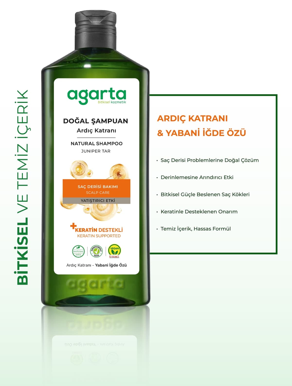 شامپو قیر درخت عرعر و کراتین Agarta 400 Ml شامپو قیر درخت عرعر و کراتین Agarta 400 Ml