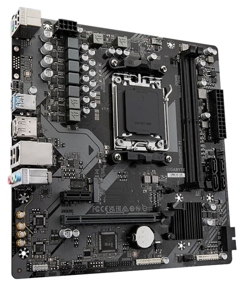 مادربرد Gigabyte مدل A620M H DDR5 PCIe 4.0 سوکت AM5 mATX مادربرد Gigabyte مدل A620M H DDR5 PCIe 4.0 سوکت AM5 mATX