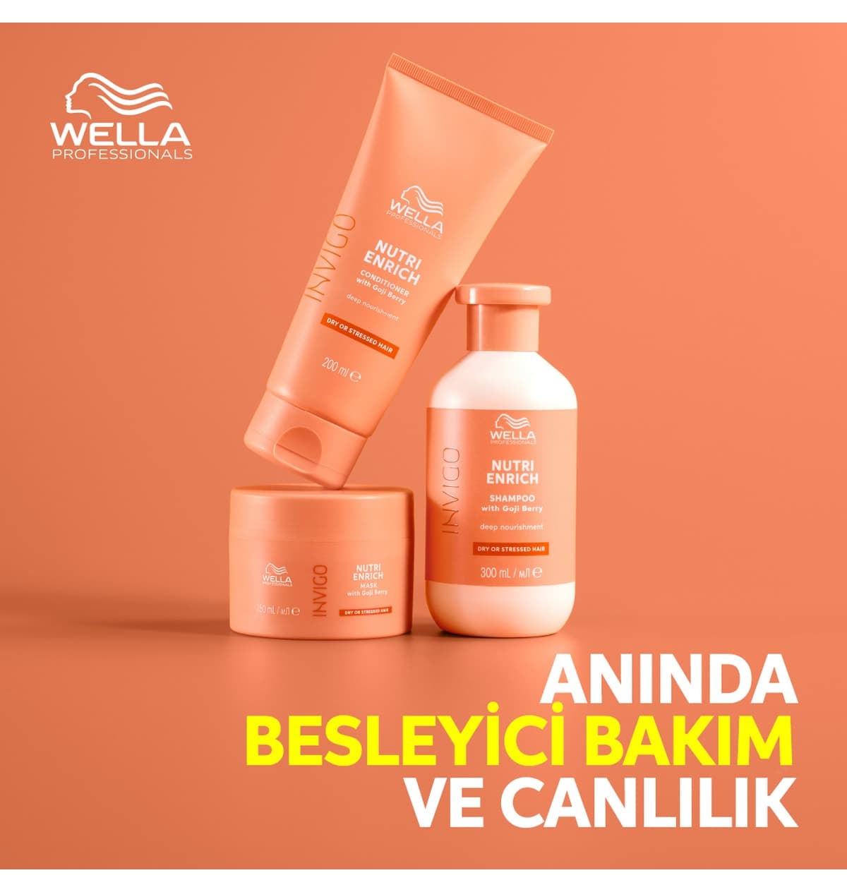 کرم مو Wella Professionals ضدالکتریسیته موهای خشک و آسیبدیده Invigo Nutri-Enrich 150 ML کرم مو Wella Professionals ضدالکتریسیته موهای خشک و آسیبدیده Invigo Nutri-Enrich 150 ML