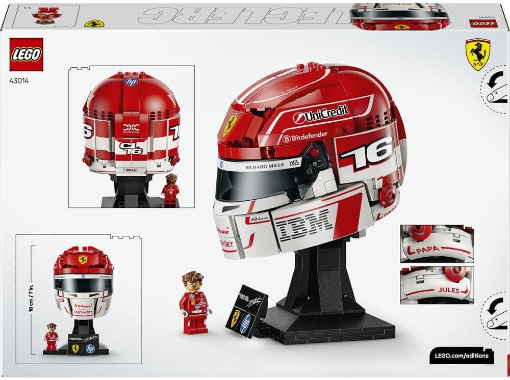 لگو Editions Scuderia Ferrari HP Charles Leclerc کلاه مدل 43014 لگو Editions Scuderia Ferrari HP Charles Leclerc کلاه مدل 43014