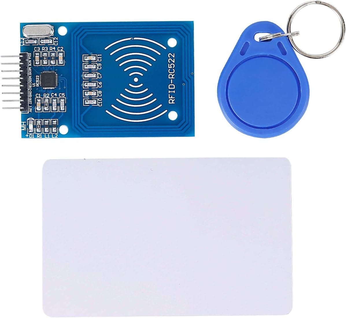 ماژول خواننده RFID RC522 SunFounder کارت سفید S50 جاکلیدی برای Arduino و Raspberry Pi ماژول خواننده RFID RC522 SunFounder کارت سفید S50 جاکلیدی برای Arduino و Raspberry Pi
