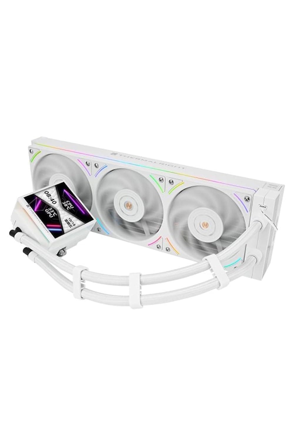 خنککننده مایع پردازنده Thermalright سازگار با Intel-AMD سفید مدل Hyper Vision 360 UB ARGB 360mm خنککننده مایع پردازنده Thermalright سازگار با Intel-AMD سفید مدل Hyper Vision 360 UB ARGB 360mm