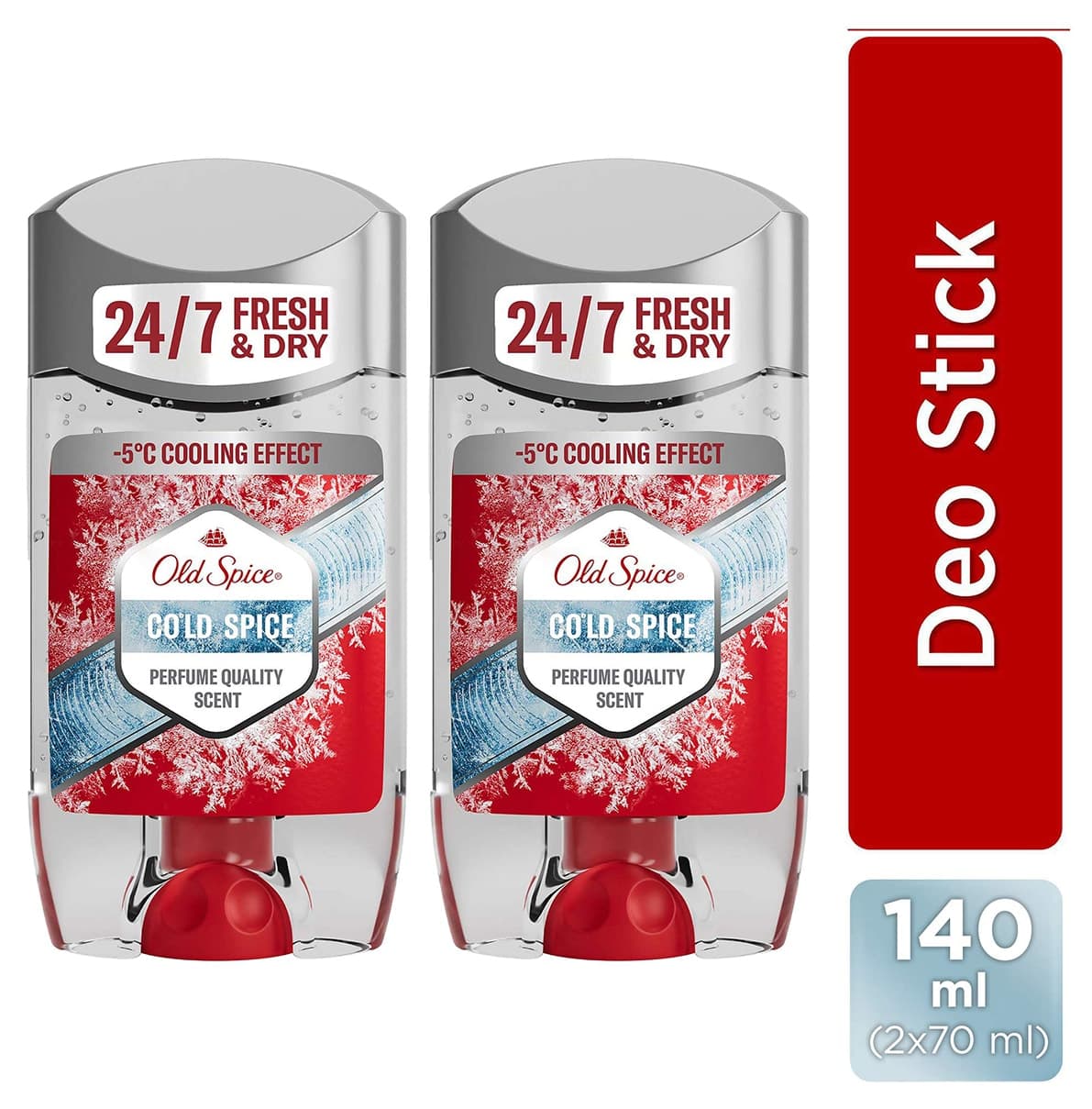 ژل شفاف ضدتعریق Old Spice Cold Spice 70ml x2 ژل شفاف ضدتعریق Old Spice Cold Spice 70ml x2
