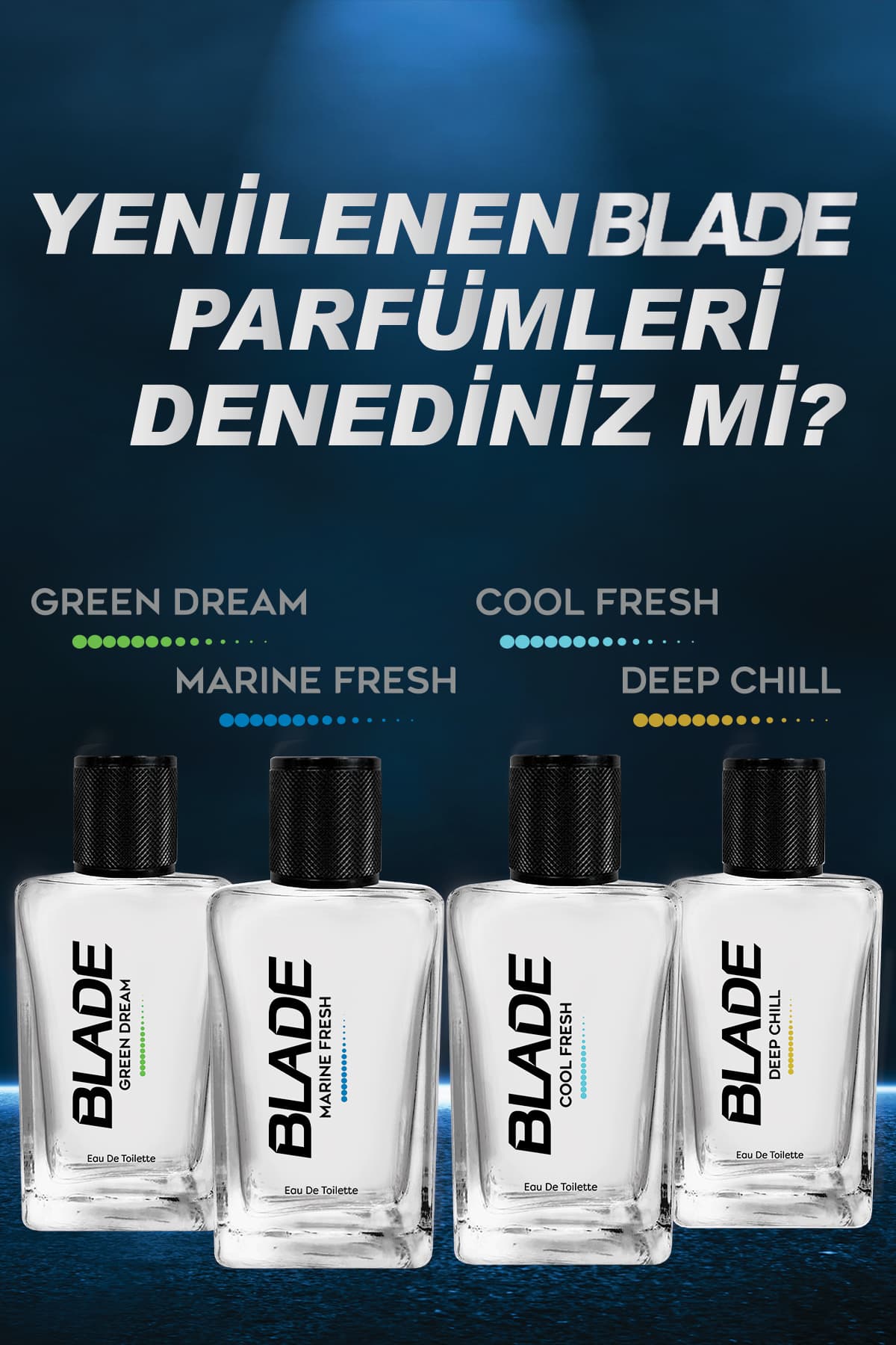 ست عطر و دئودورانت مردانه Blade مدل Cool Fresh شامل 70 ml عطر و 3x150 ml دئودورانت ست عطر و دئودورانت مردانه Blade مدل Cool Fresh شامل 70 ml عطر و 3x150 ml دئودورانت
