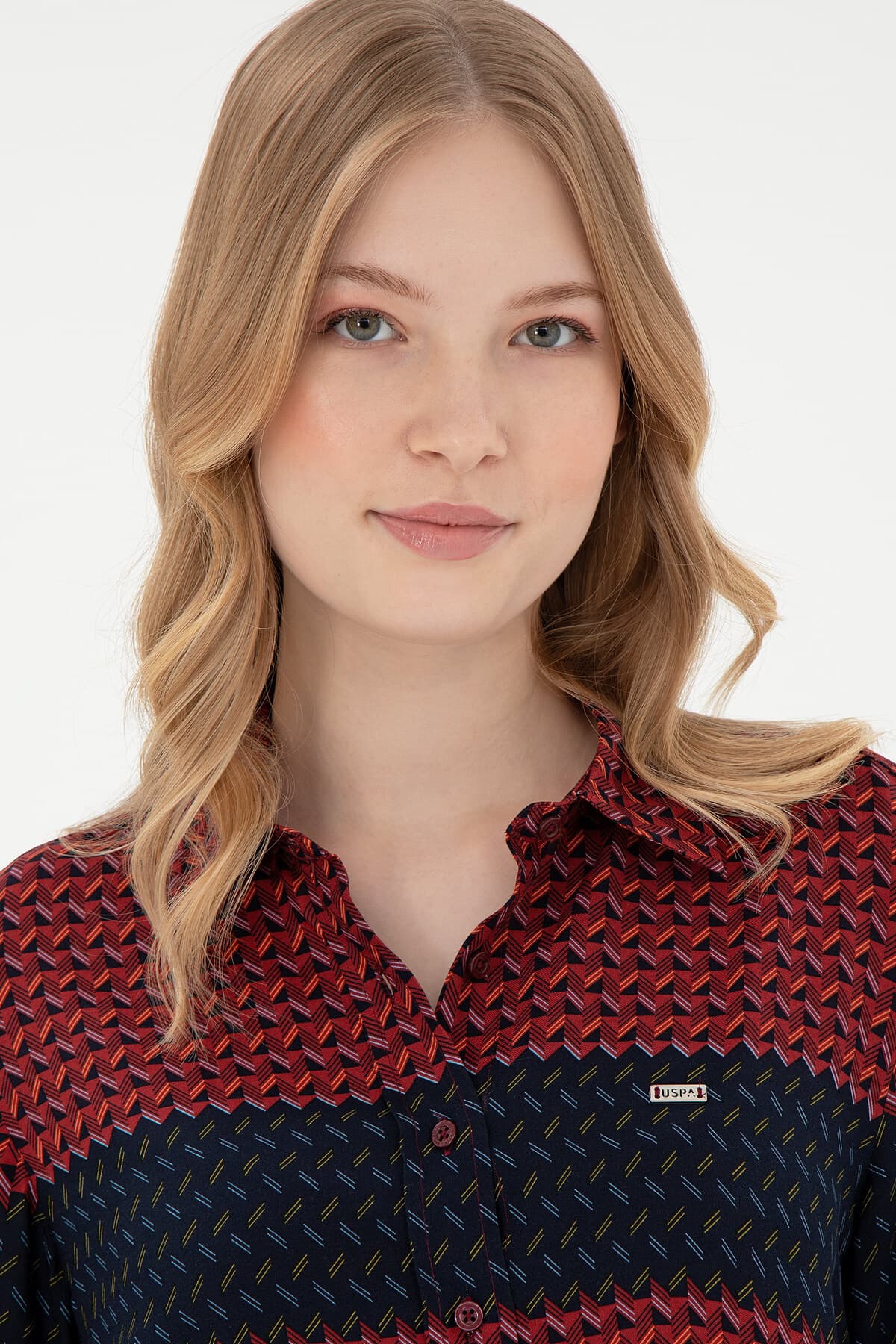 پیراهن زنانه U.S. Polo Assn. زرشکی آستین بلند مدل 50291099-VR014 پیراهن زنانه U.S. Polo Assn. زرشکی آستین بلند مدل 50291099-VR014