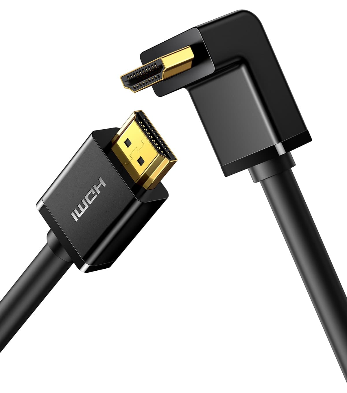 کابل HDMI 4K نری به نری Ugreen مشکی زاویهدار ۹۰ درجه 2m مدل 10173 کابل HDMI 4K نری به نری Ugreen مشکی زاویهدار ۹۰ درجه 2m مدل 10173