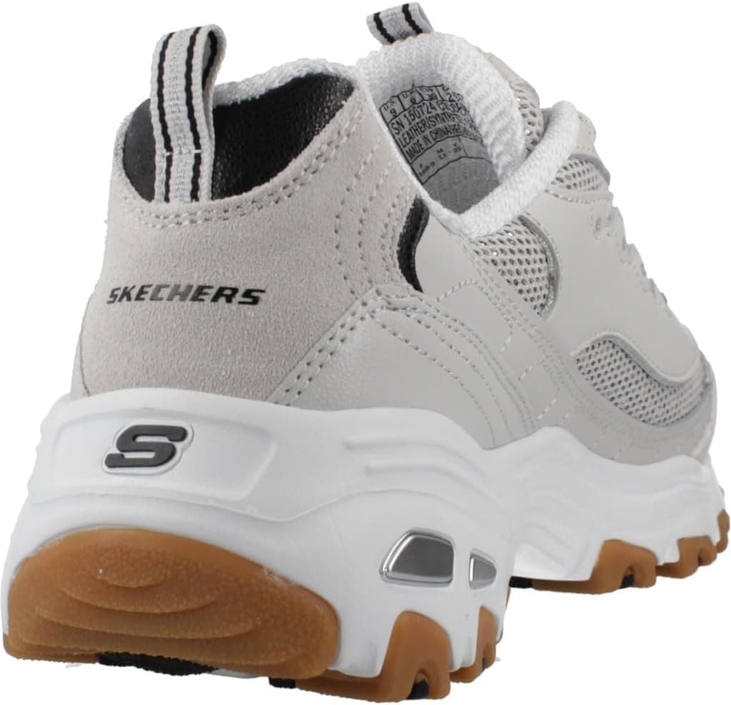 کتونی زنانه Skechers سفید مدل D'LİTES کتونی زنانه Skechers سفید مدل D'LİTES