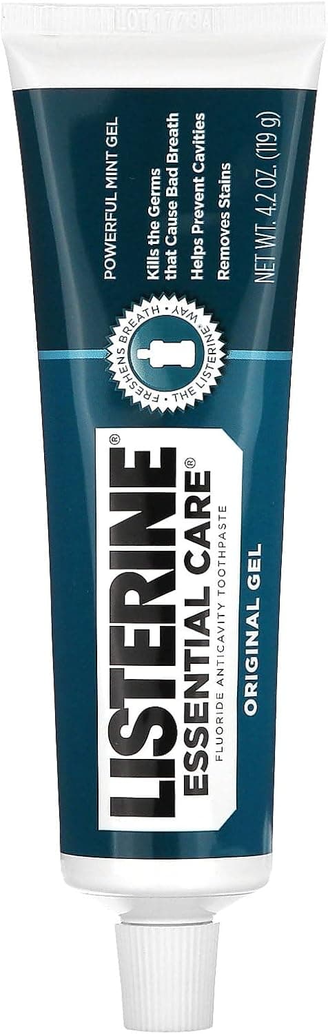 خمیردندان Listerine Essential Care فلوراید طعم نعناعی 4.2 oz 6 Pack خمیردندان Listerine Essential Care فلوراید طعم نعناعی 4.2 oz 6 Pack