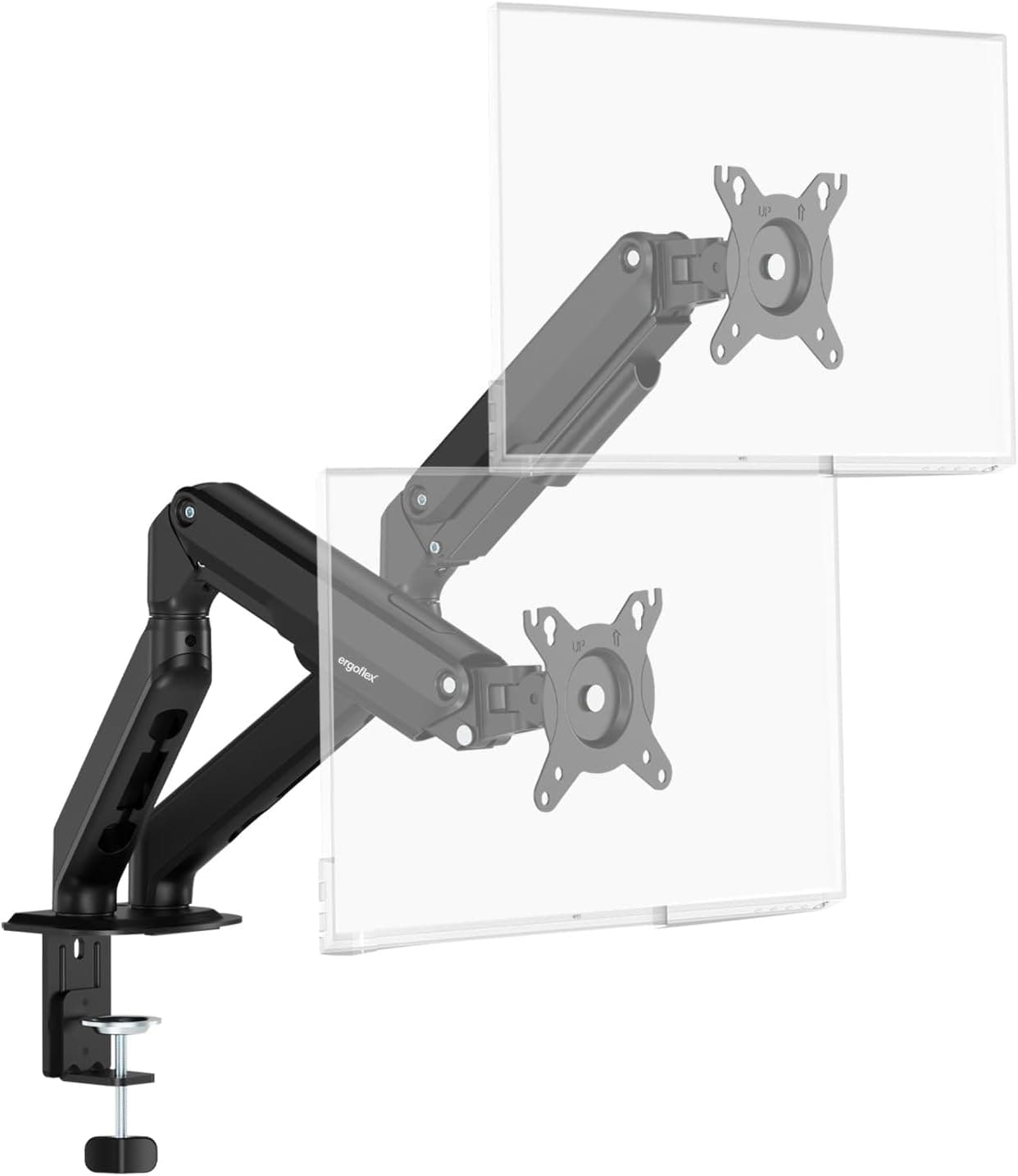 پایه مانیتور دو بازو ergoflex مناسب 17 تا 32 inch با تحمل وزن 2 تا 9 kg و کمکفنر مدل EF X16 پایه مانیتور دو بازو ergoflex مناسب 17 تا 32 inch با تحمل وزن 2 تا 9 kg و کمکفنر مدل EF X16