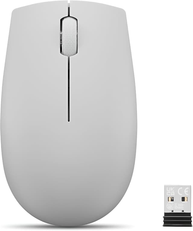 ماوس بیسیم Lenovo کامپکت خاکستری قطبی همراه باتری مدل 300 ماوس بیسیم Lenovo کامپکت خاکستری قطبی همراه باتری مدل 300