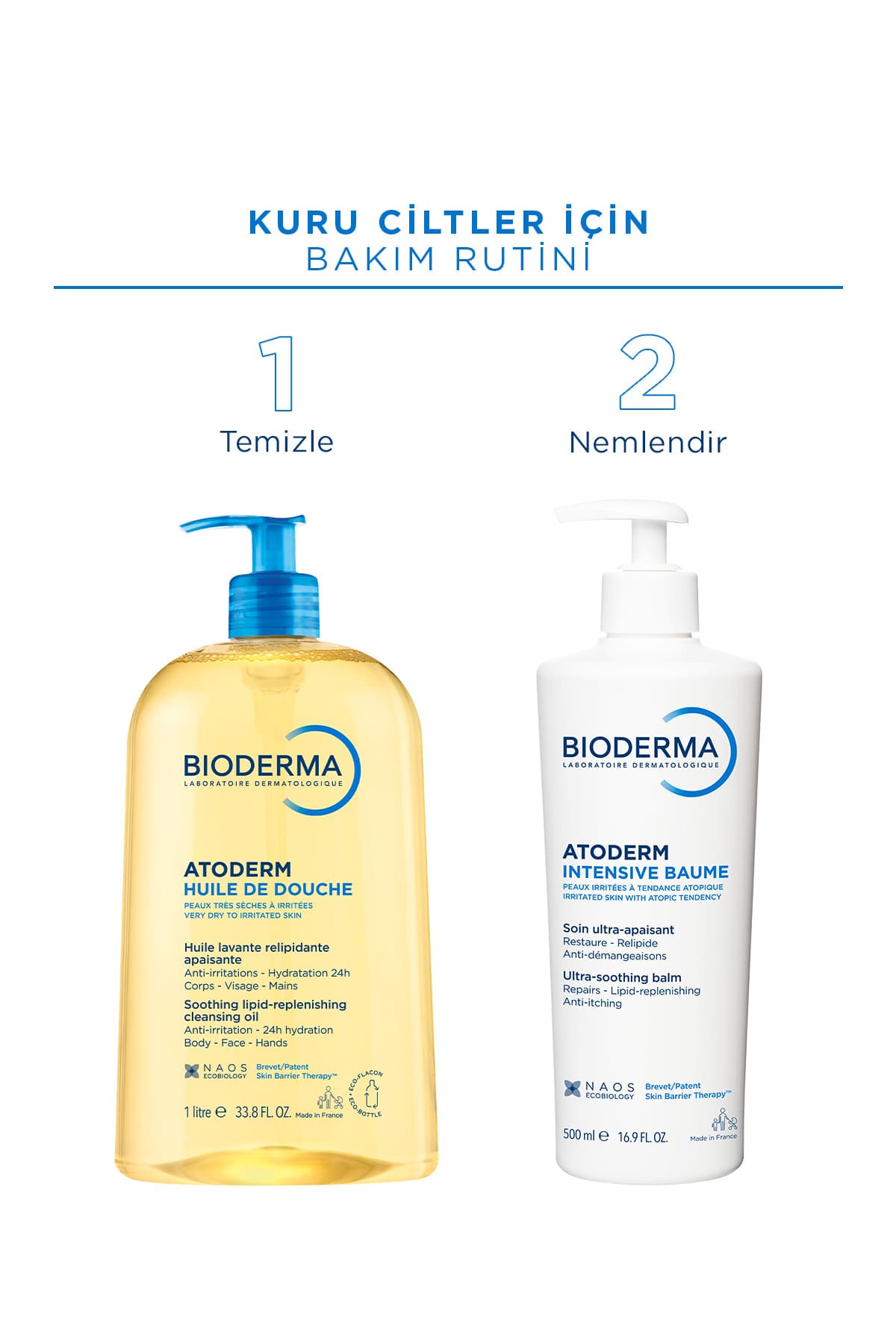 روغن دوش پاککننده نوزاد، کودک و بزرگسال Bioderma Atoderm برای پوست خشک حاوی نیاسینامید 1 Lt روغن دوش پاککننده نوزاد، کودک و بزرگسال Bioderma Atoderm برای پوست خشک حاوی نیاسینامید 1 Lt
