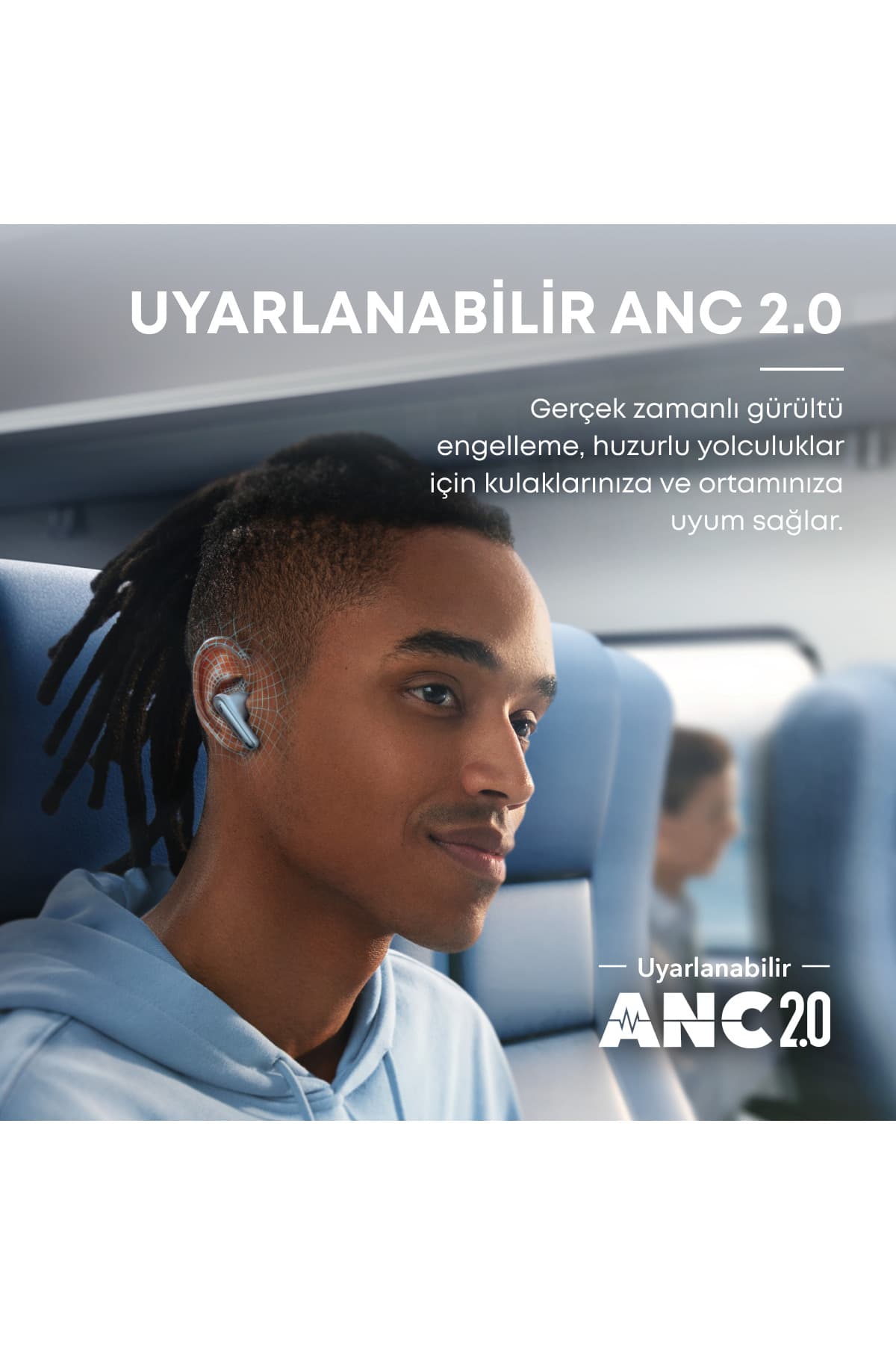 هدفون بلوتوثی Anker Soundcore Liberty 4 NC با Bluetooth 5.3، 50 ساعت استفاده، سرمهای مدل A3947 هدفون بلوتوثی Anker Soundcore Liberty 4 NC با Bluetooth 5.3، 50 ساعت استفاده، سرمهای مدل A3947