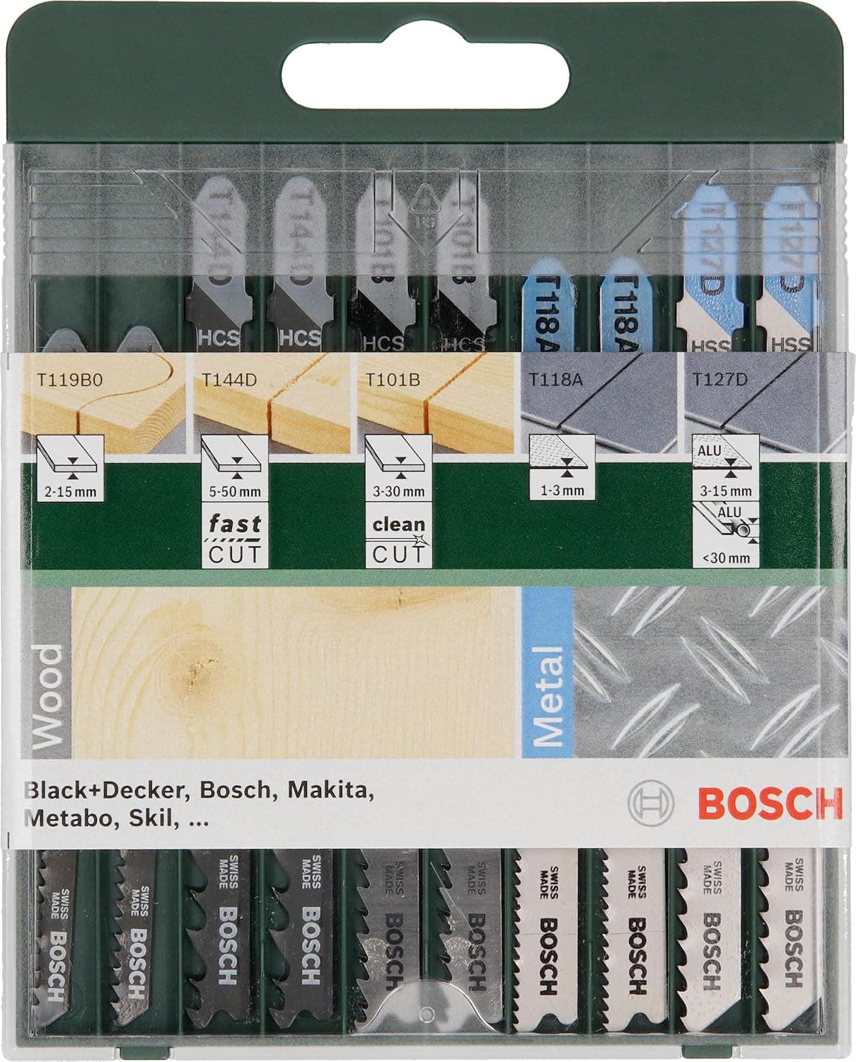 ست تیغه اره دکوپاژ Bosch Professional Accessories سبز 10 عدد ست تیغه اره دکوپاژ Bosch Professional Accessories سبز 10 عدد