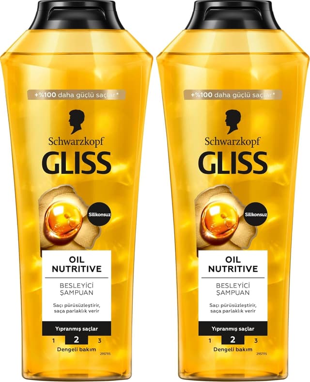 شامپو Gliss Oil Nutritive بسته 2 عددی 400ml شامپو Gliss Oil Nutritive بسته 2 عددی 400ml