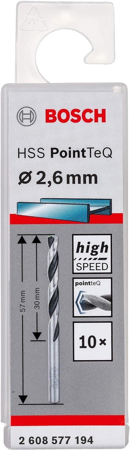 مته فلزی BOSCH اچاساس PointTeQ مطابق DIN 338 سایز 2,5 X 30 57 mm مدل 2608577193 مته فلزی BOSCH اچاساس PointTeQ مطابق DIN 338 سایز 2,5 X 30 57 mm مدل 2608577193
