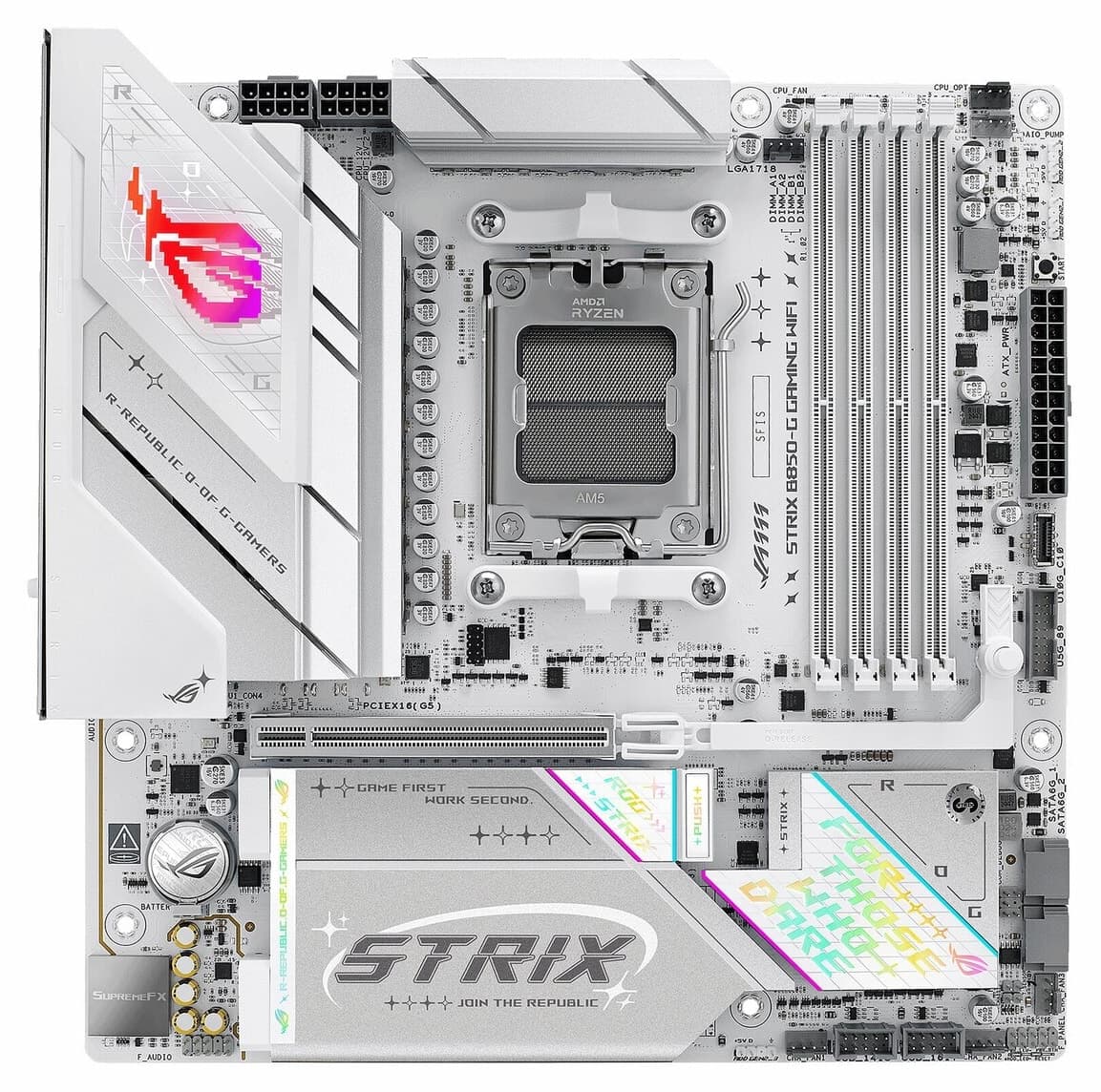 مادربورد ASUS ROG Strix B850-G Gaming WiFi با حافظه DDR5 سوکت AM5 و فرم فاکتور mATX مادربورد ASUS ROG Strix B850-G Gaming WiFi با حافظه DDR5 سوکت AM5 و فرم فاکتور mATX