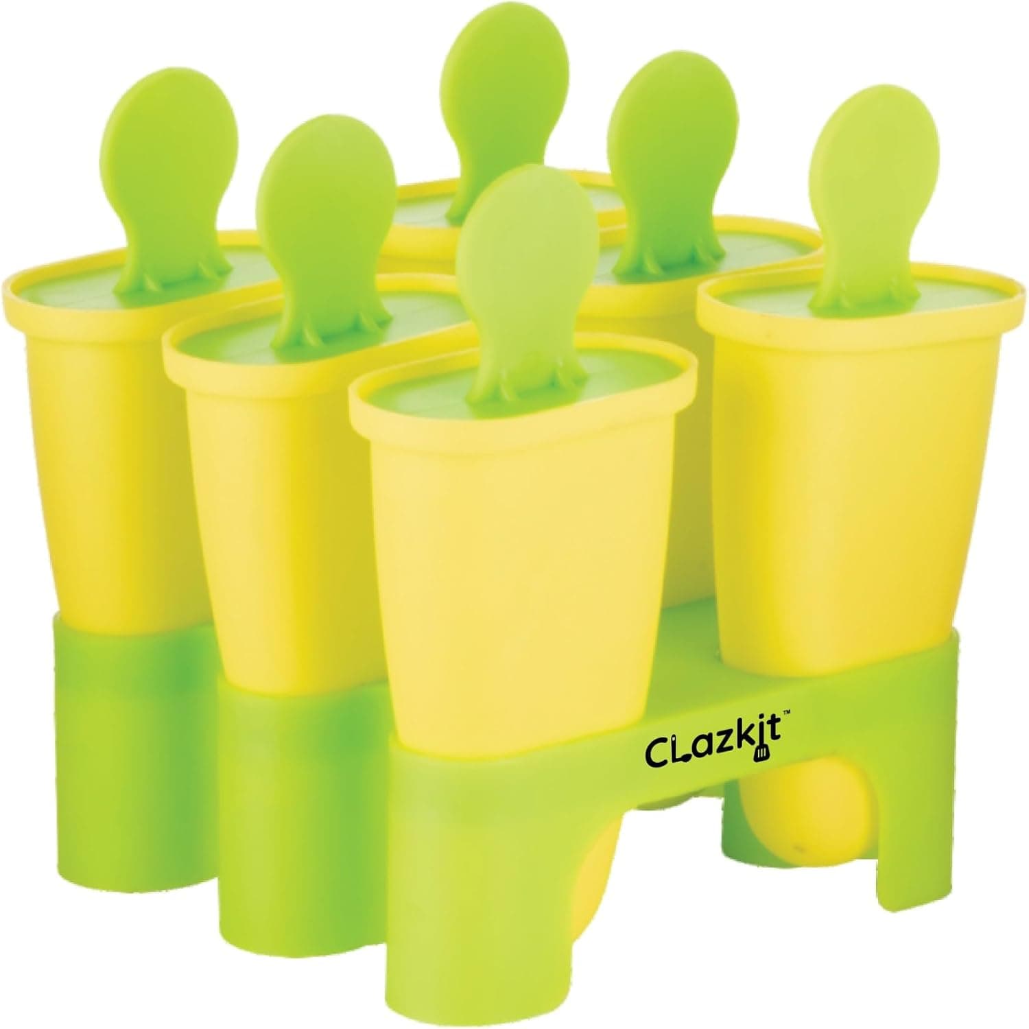 قالب بستنی یخی Clazkit پلاستیکی قابل استفاده مجدد 6 عددی چندرنگ 10×10×10 mm قالب بستنی یخی Clazkit پلاستیکی قابل استفاده مجدد 6 عددی چندرنگ 10×10×10 mm