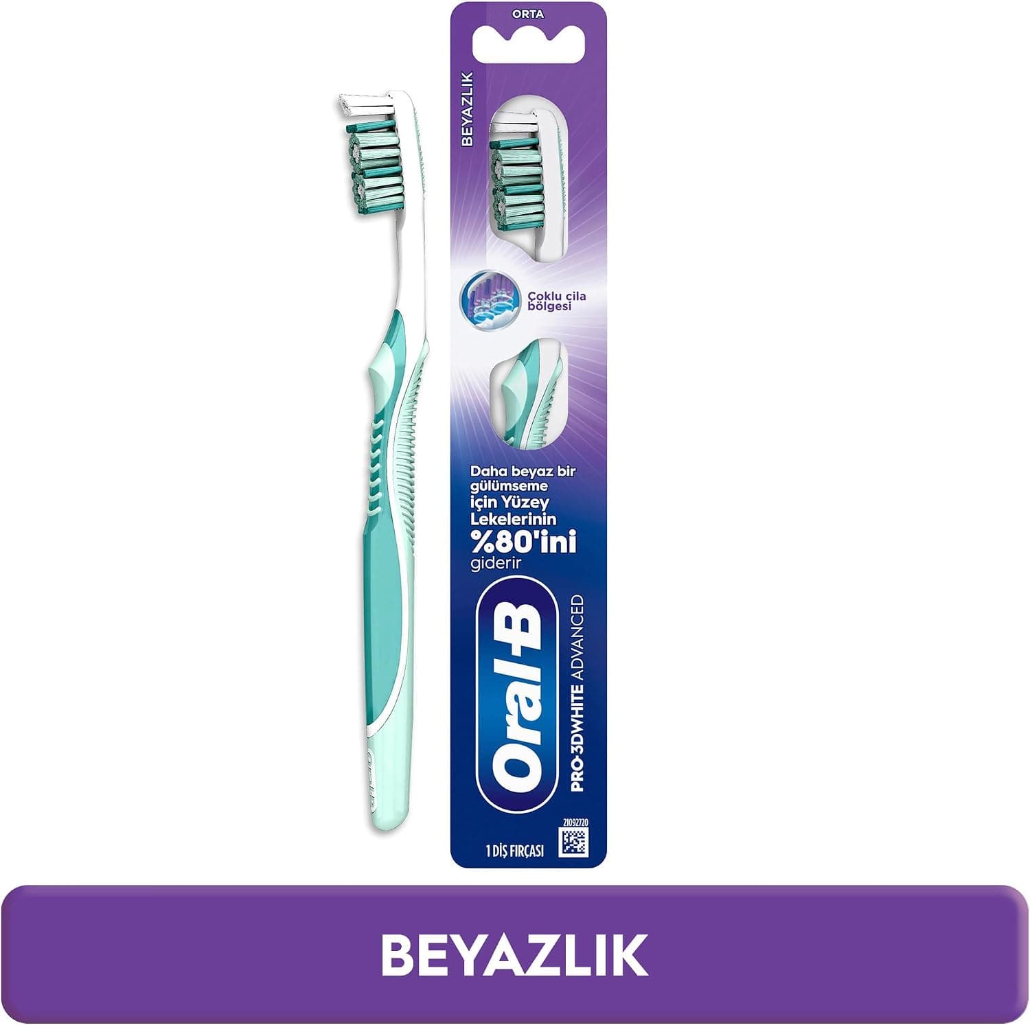 مسواک Oral-B سفیدکننده پیشرفته مدل Pro-3DWhite با سختی متوسط مسواک Oral-B سفیدکننده پیشرفته مدل Pro-3DWhite با سختی متوسط