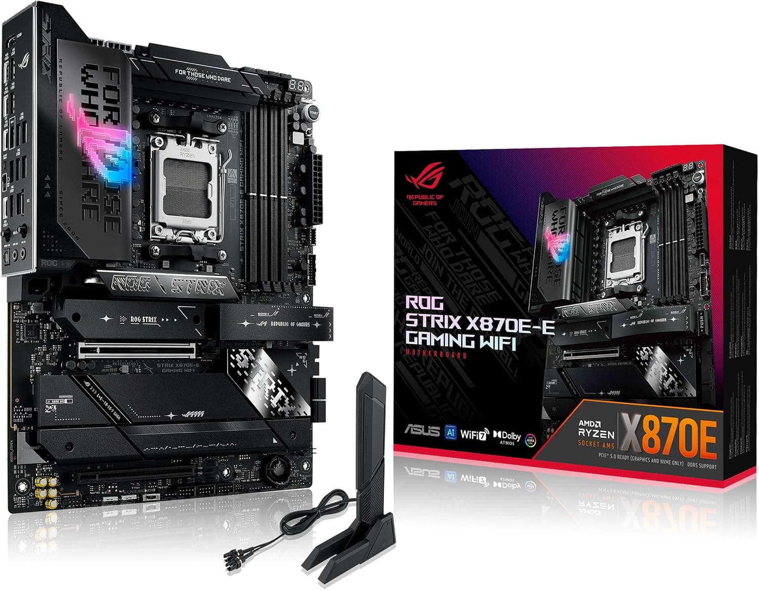 مادربرد ASUS ROG Strix X870-F Gaming WIFI سوکت AM5 مشکی مادربرد ASUS ROG Strix X870-F Gaming WIFI سوکت AM5 مشکی