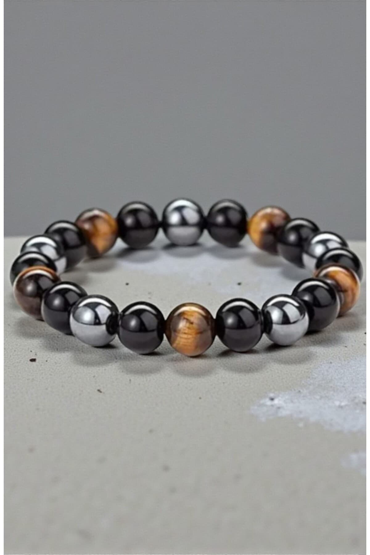 دستبند زنانه beautifulnaturelstones سنگ طبیعی چشم ببر، ابسیدین و هماتیت 8 میلیمتر AA دستبند زنانه beautifulnaturelstones سنگ طبیعی چشم ببر، ابسیدین و هماتیت 8 میلیمتر AA