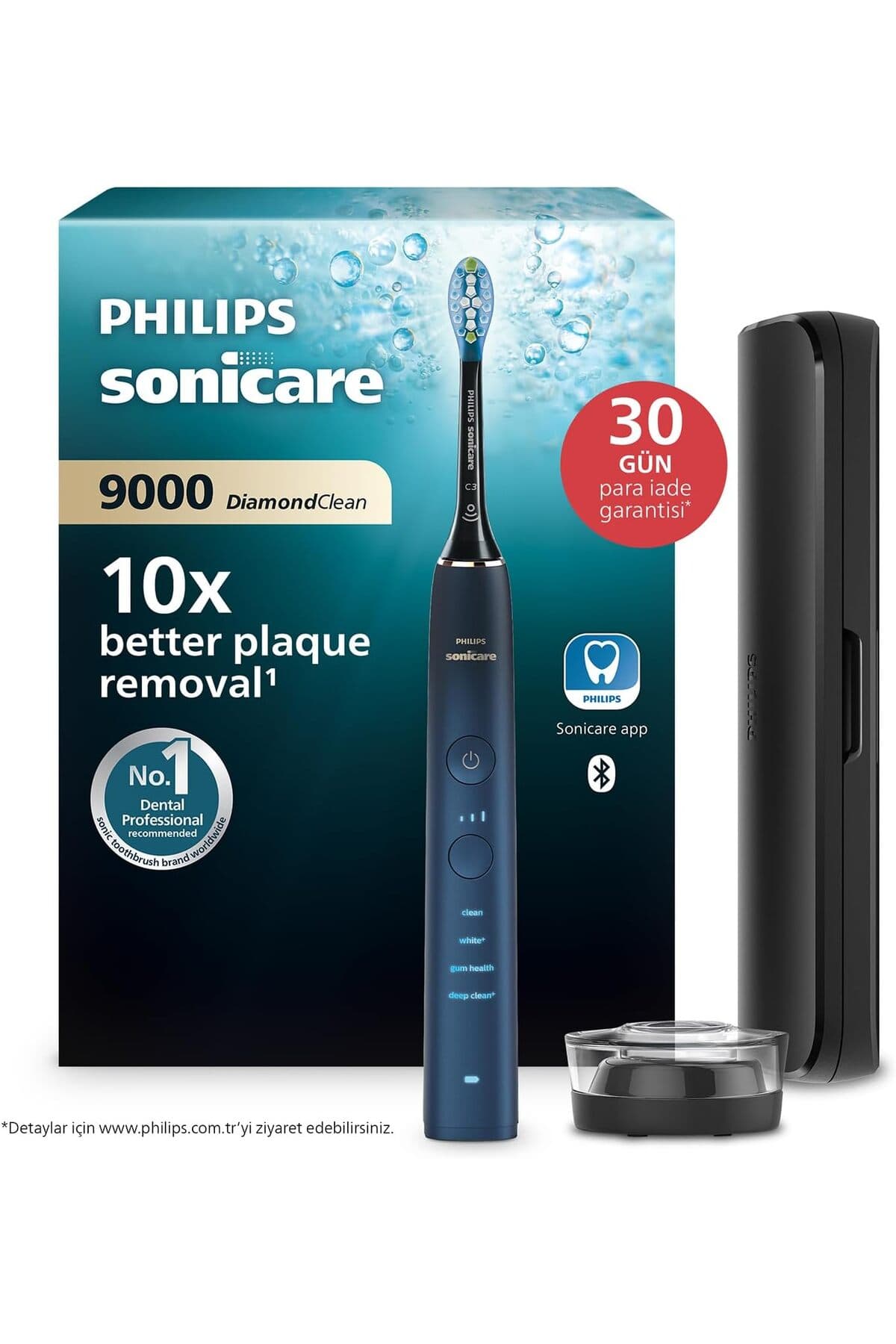 مسواک برقی شارژی Philips Sonicare DiamondClean 9000 با ۴ حالت پاکسازی، حسگر فشار، کیف سفر و پشتیبانی از اپلیکیشن، سرمهای طیفی مدل HX9911/88 مسواک برقی شارژی Philips Sonicare DiamondClean 9000 با ۴ حالت پاکسازی، حسگر فشار، کیف سفر و پشتیبانی از اپلیکیشن، سرمهای طیفی مدل HX9911/88