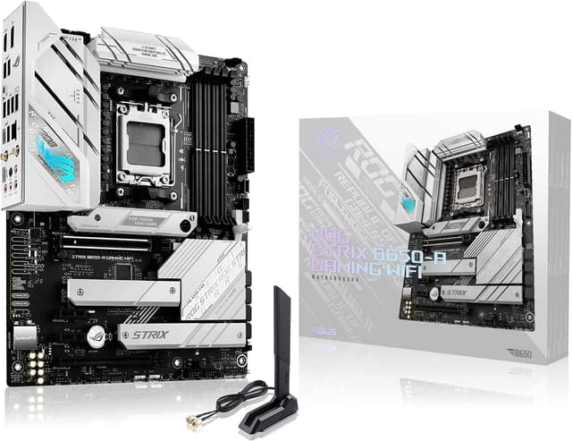 مادربرد گیمینگ ASUS ROG Strix سفید مدل B650-A مادربرد گیمینگ ASUS ROG Strix سفید مدل B650-A