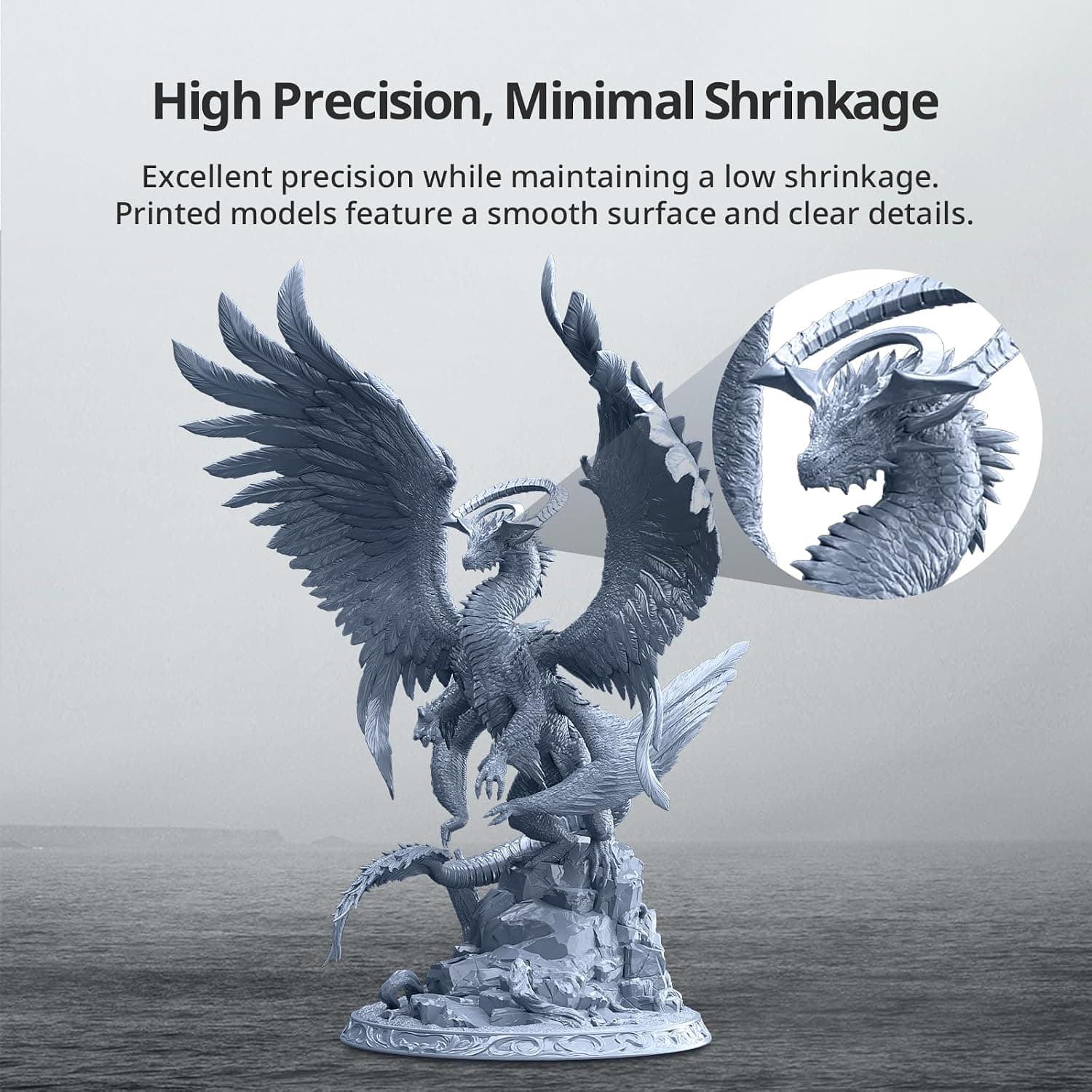 رزین پرینتر سه بعدی ANYCUBIC با دقت و استحکام بالا خاکستری 1kg Tough Resin رزین پرینتر سه بعدی ANYCUBIC با دقت و استحکام بالا خاکستری 1kg Tough Resin