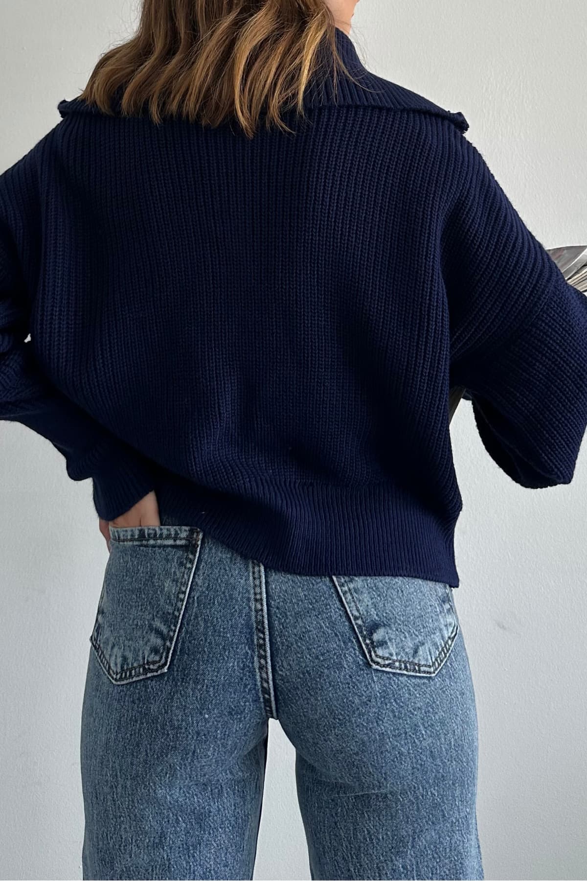 هیرکا بافت مردانه macharel jeans سرمهای یقه برگردان زیپدار هیرکا بافت مردانه macharel jeans سرمهای یقه برگردان زیپدار