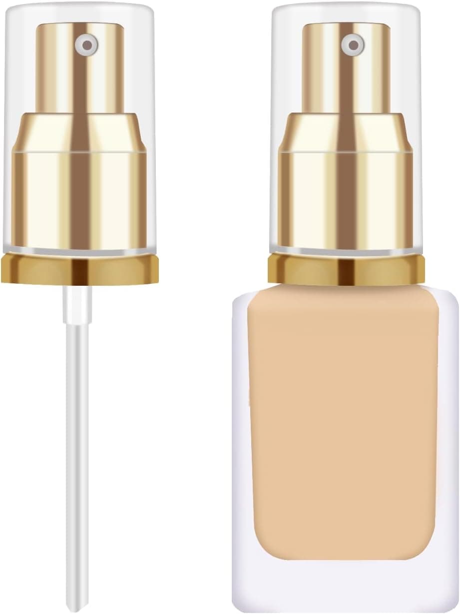 پمپ فاندیشن Chris.W بسته 2Pack طلایی برای Estee Lauder Double Wear پمپ فاندیشن Chris.W بسته 2Pack طلایی برای Estee Lauder Double Wear