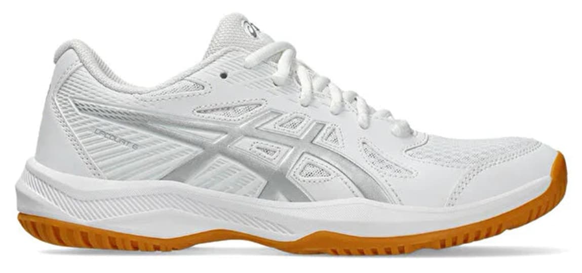 کفش والیبال زنانه Asics سفید مدل Upcourt 6 کفش والیبال زنانه Asics سفید مدل Upcourt 6
