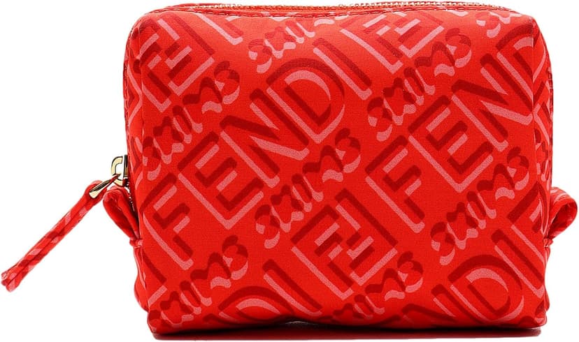 کیف لوازم آرایش کوچک FENDI x Skims Tulipano طلایی روشن زیپ کیف لوازم آرایش کوچک FENDI x Skims Tulipano طلایی روشن زیپ