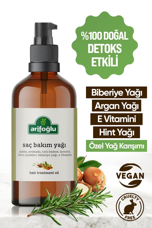روغن مو Arifoğlu رزماری و آرگان ضد ریزش و تسریع رشد 100 ml روغن مو Arifoğlu رزماری و آرگان ضد ریزش و تسریع رشد 100 ml