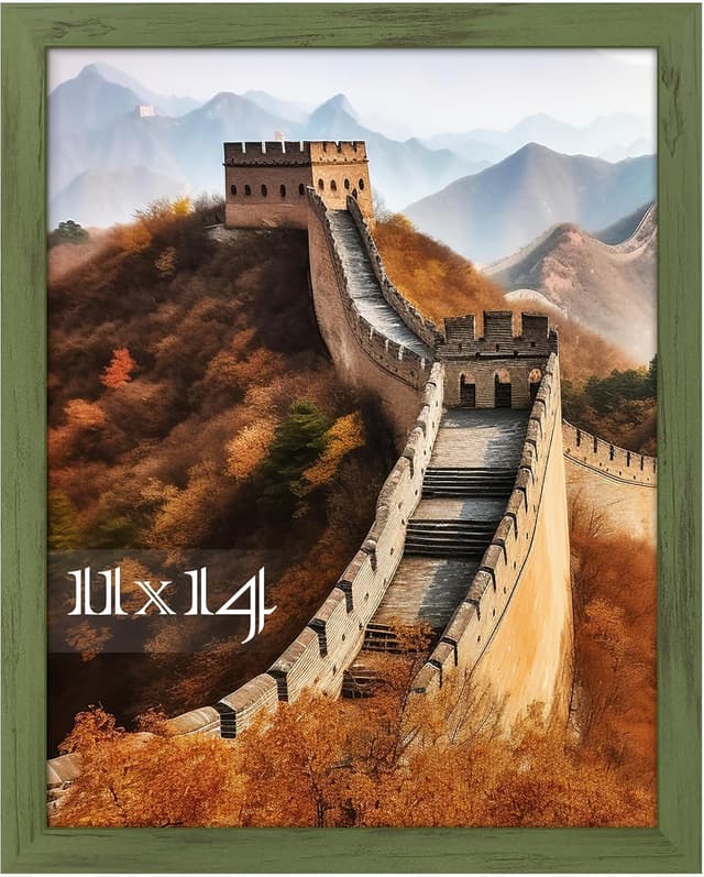 قاب عکس دیواری Picrit طرح چوب سبز مدل 11x14 قاب عکس دیواری Picrit طرح چوب سبز مدل 11x14