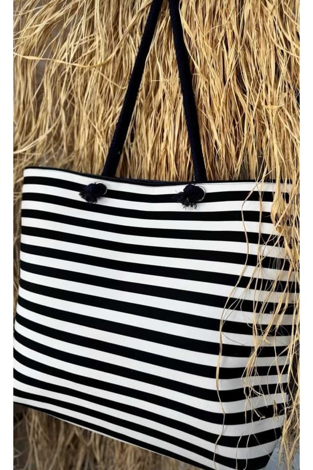 کیف ساحلی زنانه GreandBags با زیپ کیف ساحلی زنانه GreandBags با زیپ