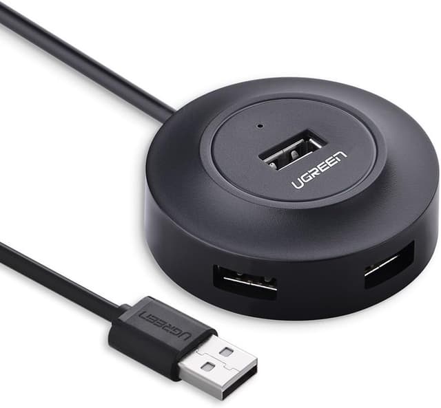 هاب UGREEN 4 پورت USB 2.0 مشکی هاب UGREEN 4 پورت USB 2.0 مشکی
