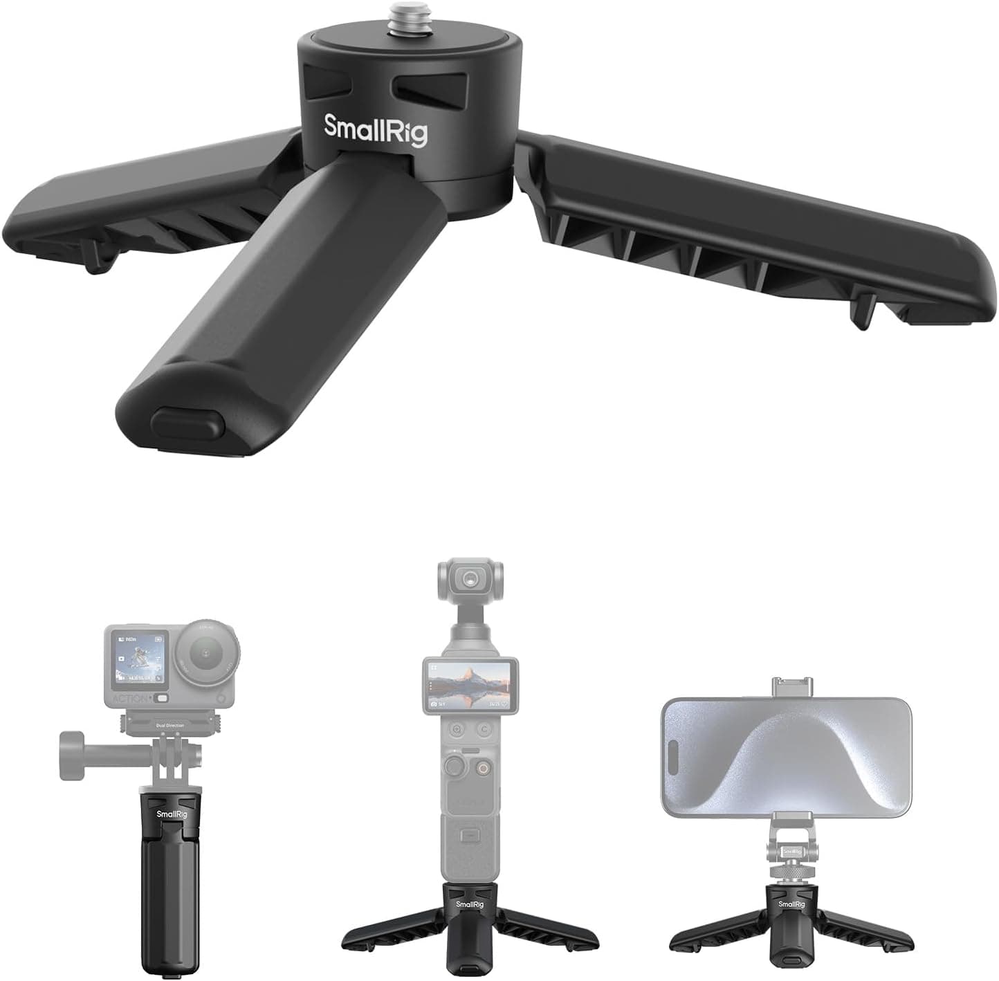سهپایه مینی مناسب DJI Pocket 4P/4/3 و Insta360 Luna از SmallRig با بازشدن تکلمسی سهپایه مینی مناسب DJI Pocket 4P/4/3 و Insta360 Luna از SmallRig با بازشدن تکلمسی